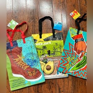 Trader Joe’s Colorful Reusable Tote Bags Set